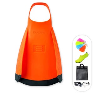 DMC fins REPELLOR 리펠로 숏핀 오렌지 오리발 실내수영장 메쉬백 스트랩