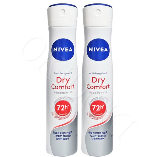 니베아 드라이 콤포트 스프레이 파우더향 200ml x 2개 데오드란트