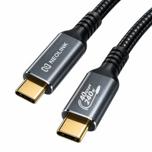 네오링크 C to C 240W 썬더볼트4 40Gbps 케이블 1m, 1개