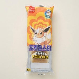 메가마트 삼립 포켓몬 이브이 땅콩미니호떡 138g