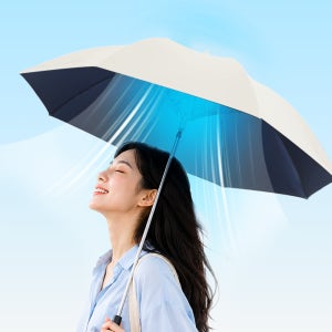 로앤제이 3세대 선풍기 우산 양우산 27인치 양산 자외선차단 C-TYPE 충전 풍량조절