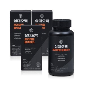삼대오백 프리미엄 블랙마카 흑마늘 남성 활력 120정, 3개