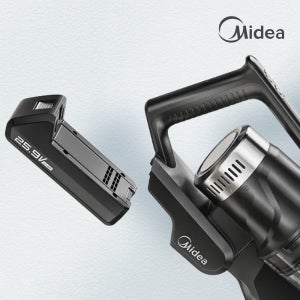 마이디어 무선 청소기 MP08KRGY-DS 탈착형 배터리