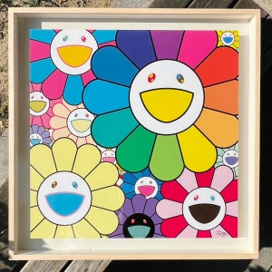 [Signed] 무라카미 다카시 Murakami Takashi / Lots of flowers 300부 한정에디션 액자 (액자포함)