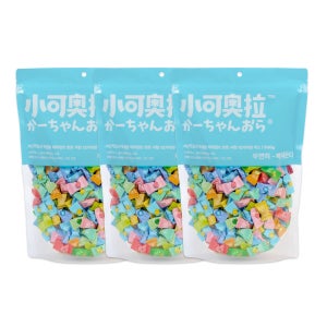 샤오커오라 사탕 무설탕 비타민C 민트향 개별포장 입가심 과일캔디 500g, 3개