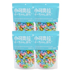샤오커오라 사탕 무설탕 비타민C 민트향 개별포장 입가심 과일캔디 500g, 4개