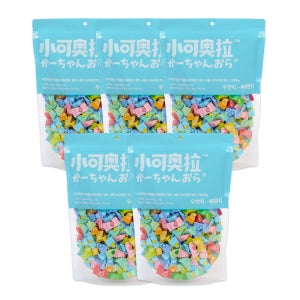 샤오커오라 사탕 무설탕 비타민C 민트향 개별포장 입가심 과일캔디 500g, 5개