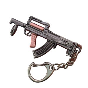 미니어처 기관총 총 밀리터리 스케일 무기 피규어 GROZA 키체인