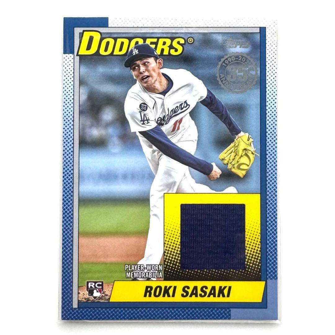 사사키 로키 2025 Topps 레릭 저지 카드