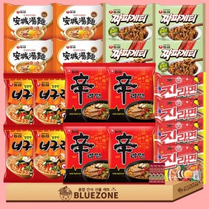 라면 세트 봉지 신라면4 안성탕면4 진라면매운맛4 너구리4 짜파게티4 라면스틱4