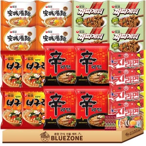 라면 세트 봉지 신라면4 안성탕면4 진라면매운맛4 너구리4 짜파게티4 라면스틱4 (C-90711548474)
