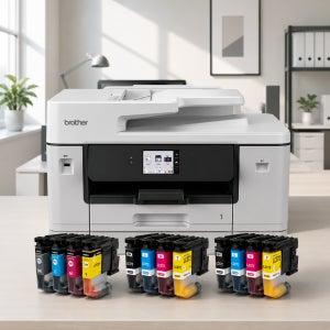 브라더 MFC-J3960DW 잉크젯 A3 복합기 프린터 정품잉크1세트+호환잉크2세트