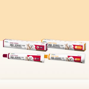 동국제약 캐니덴트 닭고기향/고구마향 60g 1+1 / 입냄새 치석제거 강아지 고양이 바르는치약