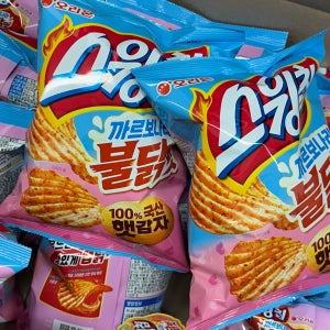 오리온 스윙칩 까르보나라불닭100g /신상과자