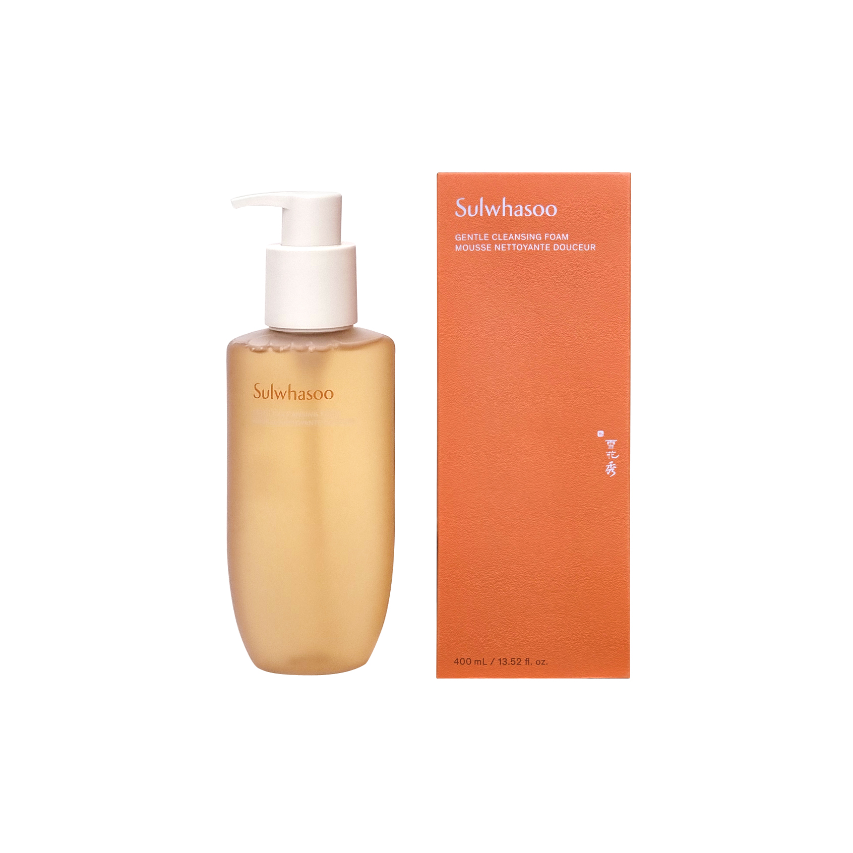 설화수 순행클렌징폼 400ml 대용량 + 상백선플루이드 3ml x