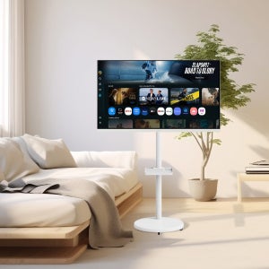 삼성전자 스마트모니터 M7 LS32FM701UKXKR 80cm(32인치) UHD 4K 화이트 모니터 + 엔텐바이미 이동식스탠드H