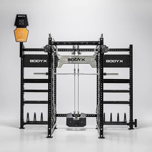 바디엑스 티릭스(TYRIX) X5 프리미엄 듀얼 케이블 스미스머신 160KG 블럭포함 파워랙 멀티짐