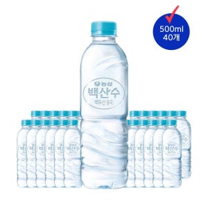 이지하우스 농심 백두산 백산수 무라벨 500ml 40개 516668