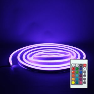 LED 24V RGB 네온플렉스 리모컨 색변환 5M 논네온 줄조명