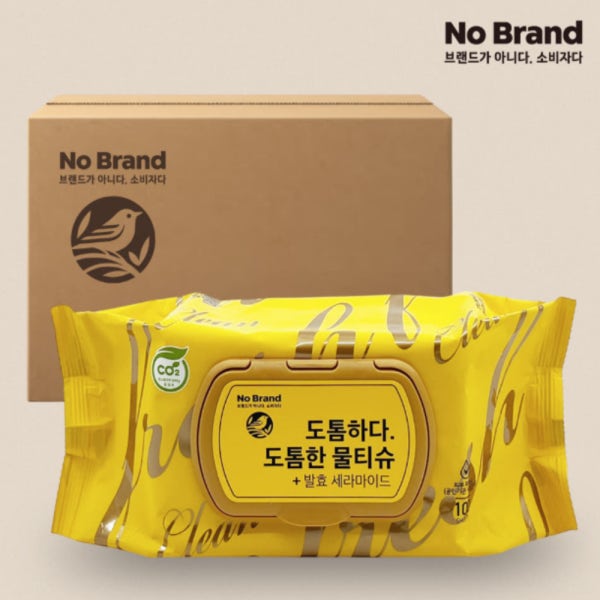 노브랜드 도톰한 물티슈 100매 10개