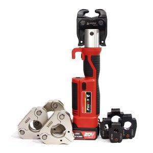 SR압착기 미니의 한계를 넘다! NEW 케맥스 KE-MX60S-R 2.3kg 초경량 SR배관압착기 13~60mm