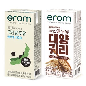 이롬 황성주 검은콩고칼슘두유 40팩+대양귀리두유 32팩(총72팩)