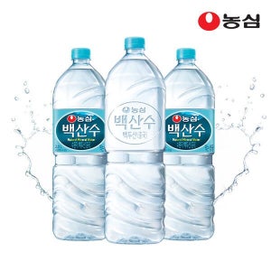 이지하우스 현대Hmall농심 백산수 2L 유라벨 6병 + 무라벨 660641