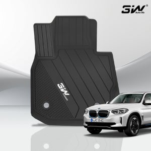 3W 에코라이너 TPE 카매트 3D 고무 바닥매트 BMW IX3 G08, 운전석 + 조수석 + 뒷좌석