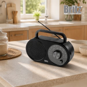 브리츠 BZ-R370 아날로그 감성 FM/AM 휴대용 컴팩트 라디오