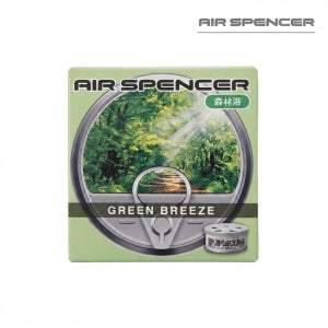에어스펜서 Air Spencer 고급 차량용 방향제 양면 사용 캔타입 그린브리즈(GREEN BREEZE), 16g, 1개