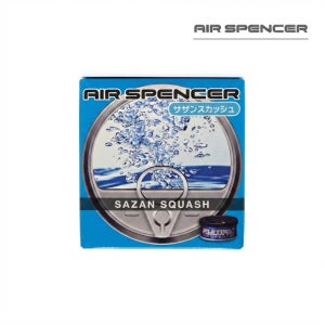 에어스펜서 Air Spencer 고급 차량용 방향제 양면 사용 캔타입 사잔스쿼시(SAZAN SQUASH), 16g, 1개