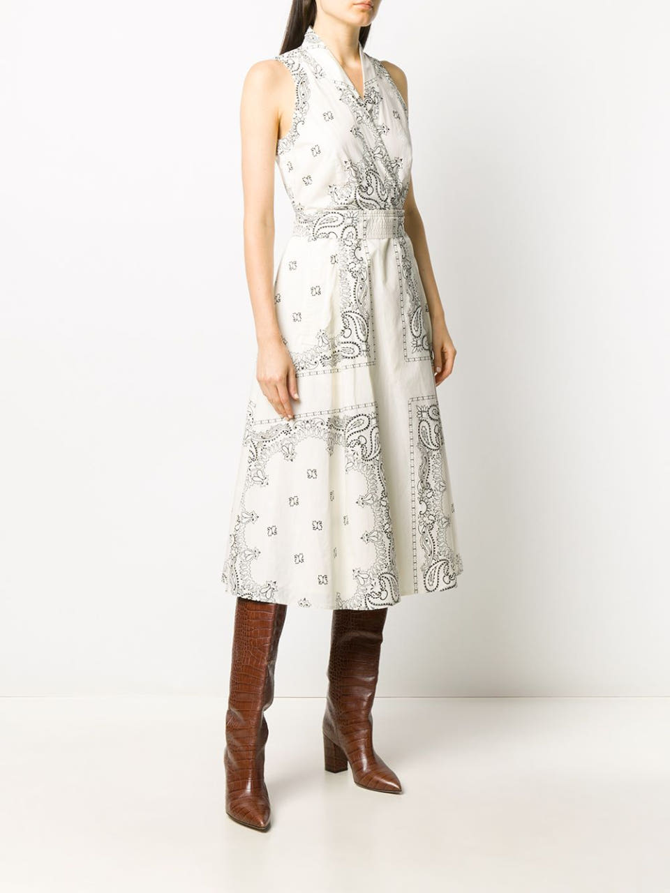 토리버치 프린트 포플린 랩 드레스 PRINTED POPLIN WRAP DRESS