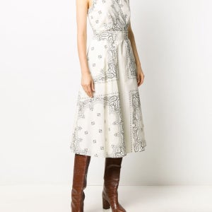 토리버치 프린트 포플린 랩 드레스 PRINTED POPLIN WRAP DRESS