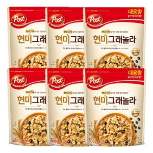 채움하우스 포스트 현미 그래놀라 900g x 6개입 936407