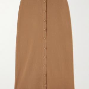 빅토리아베컴 메리노 울 블렌드 미디 스커트 46376663162891138
