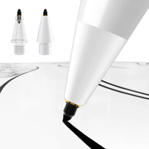 애플펜슬 실크 무소음 펜촉 팁 1세대 2세대 USB-C 프로 호환 투명