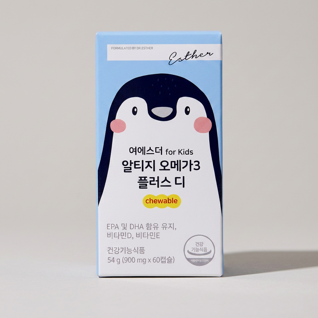 여에스더 for Kids 알티지 오메가3 플러스 디 chewable