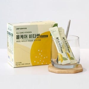 중원바이오팜 올케어 비타쎈 발포비타민 무설탕 물에 타먹는 스틱 분말 1박스