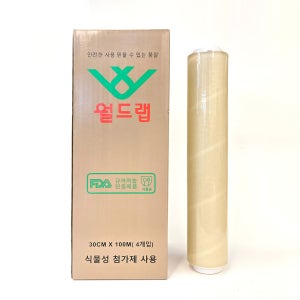 월드랩 가정용 30cmX100M 4롤 한박스