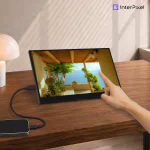 [신제품] 인터픽셀 IP1510T 터치 IPS C타입 포터블 휴대용 보조 모니터 틸트 앵글 컨트롤