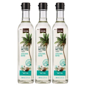 코코엘 굳지않는 코코넛 MCT 오일 가공유지 500ml, 3개