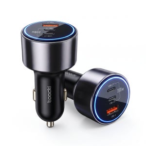 Toocki 200W 차량용 초고속충전기 2C+1A PD PPS 시거잭 Qi2 25W 투키