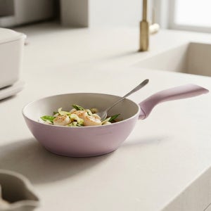 TVS 세라미카 인덕션 IH 웍 20cm 핑크