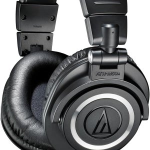 오디오테크니카 ATH-M50X 스튜디오 헤드폰 전문가용 검은색 ATH-M50X