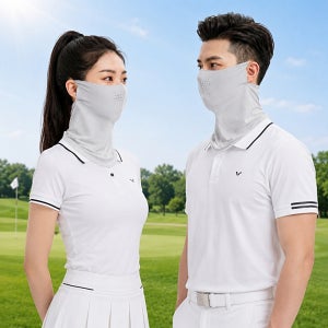 1+1 얼굴햇빛가리개 자외선차단마스크 골프 냉감 쿨 안면 페이스 여름러닝마스크 자전거