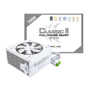 마이크로닉스 Classic II 풀체인지 700W 80PLUS실버 ATX3.1 화이트