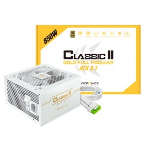마이크로닉스 Classic II 850W 80PLUS 골드 풀모듈러 ATX3.1 화이트