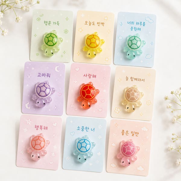 DIY 매끈 행운거북이 5개 랜덤(소소)