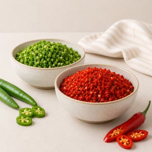 대끼리네 신선하게 다진고추,홍고추,청양고추 냉동 간편 요리용 500g 1kg 농가직송