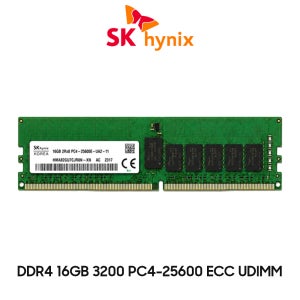 SK하이닉스 워크스테이션 DDR4 16GB 3200 메모리 PC4-25600 ECC UDIMM